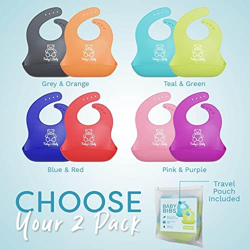 Silicone Bibs for Babies with Food Catcher - Image 6