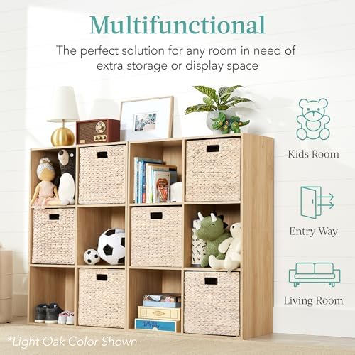 Best Choice Products Kids Bookcase 6-Cube Storage Organizer, 13.5in Shelf - Image 4