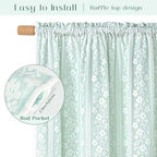 ASPMIZ Linen Kitchen Curtains Double Layer Kitchen Window Curtains 24 Inch - Image 5