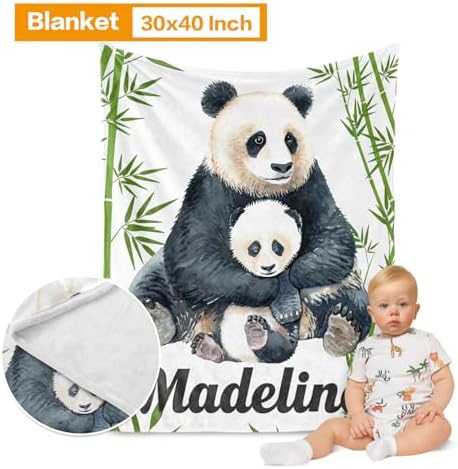 Custom Crib Bedding Set for Boys Girls Gifts Panda Bamboo Color13 - Image 2