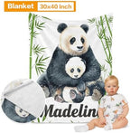 Custom Crib Bedding Set for Boys Girls Gifts Panda Bamboo Color13 - Image 2