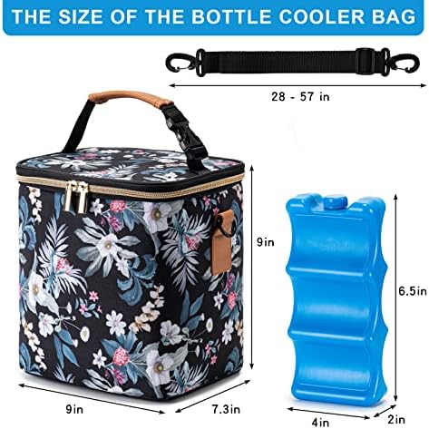 Breastmilk Cooler Bag with Ice Pack Fits 6 Baby Bottles Up to 9 Ounce, Baby - Image 5