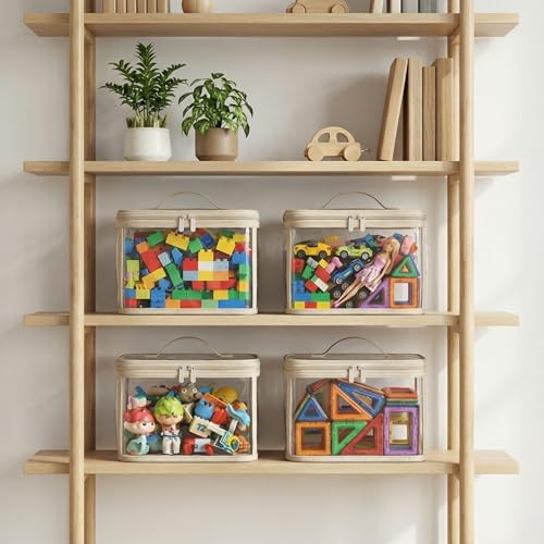 holay 4 Pack Clear Toy Storage Bags - Image 2