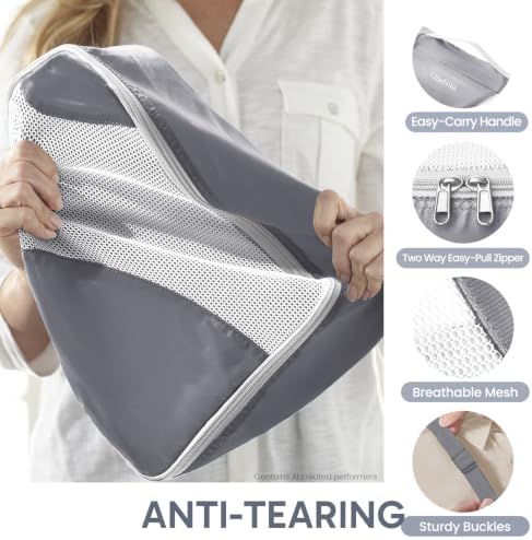 OlarHike 10 Set Packing Cubes for Travel, Gifts for Women Mom, Anti-Tearing - Image 5