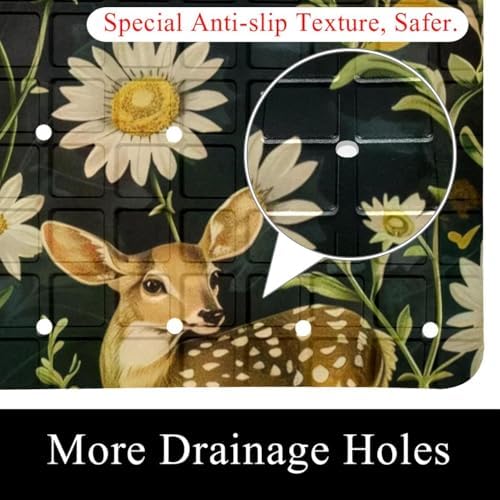 Non Slip Bathtub and Shower Mat 26.8x15.1 inch, Bath Mat - Image 2