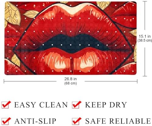 Shower Mat Non Slip 26.8 x 15.1 Inches, Non Slip Bath Mat - Image 4