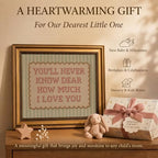 Vintage Gold Framed Nursery Wall Art Baby Love Quote Painting Canvas Prints - Image 5