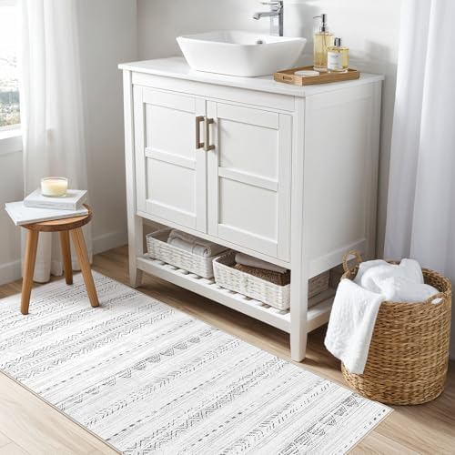 Nakagishi Boho 2x4 Washable Area Rug Non Slip Carpet - Image 5