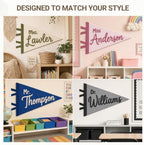 Personalized Felt Teacher Name Pennant Custom Classroom Door Decor Flag - Image 3