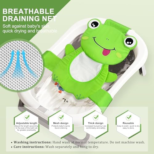 Baby Bath Seat Support Net, Quick Drying, Adjustable, Comfortable, Infant - Image 4