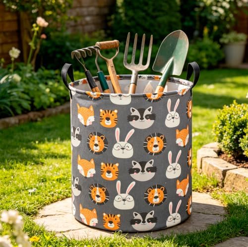 CLOCOR Kids Laundry Basket, Collapsible Fabric Storage Container, Gift Basket - Image 3