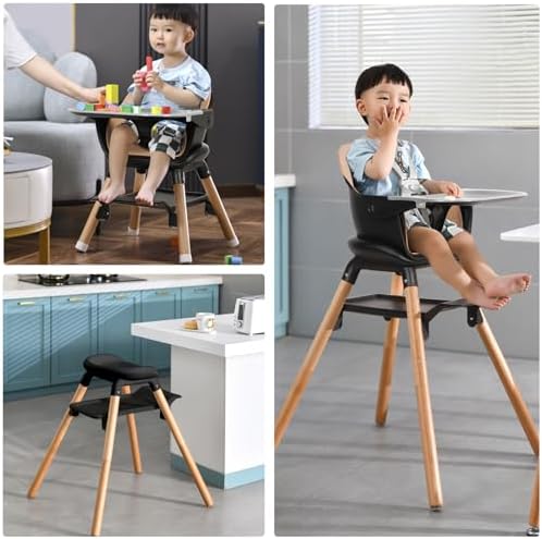 High Chair, 6 in 1 Convertible High Chairs - Image 6