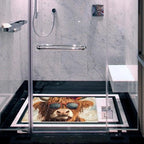 Shower Mat Non Slip 26.8 x 15.1 Inches, Funny Highland Cow Bathtub Mat Shower - Image 6