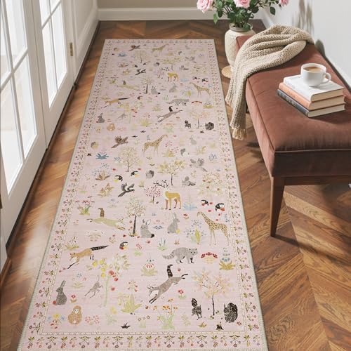 BESBLEE 2X6 Washable Kitchen Runner Rug, Animal Non Slip - Image 2