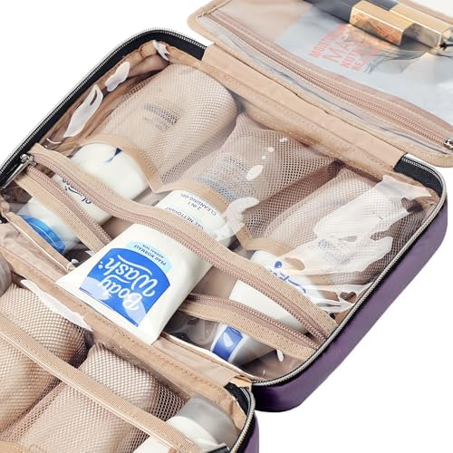 NISHEL Travel Toiletry Bag for women, Portable Hanging makeup Organizer - Image 6