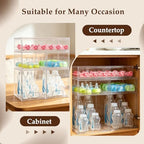 Baby Bottle Organizer 5 Pack Baby Bottle Storage Organizer Clear Bottles - Image 6