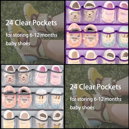 Dual-sided Baby Shoe Organizer Closet Hanging Toddler Shoes Storage - Image 4