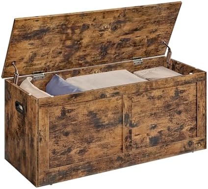 VASAGLE Storage Chest with 2 Safety Hinges, 15.7 x 39.4 x 18.3 Inches by Unknown