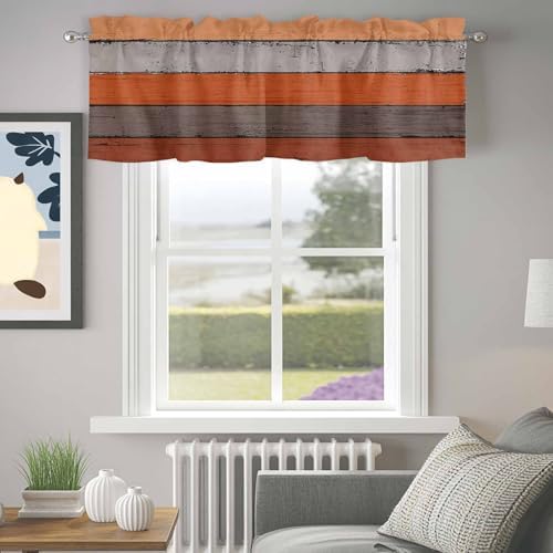 Farmhouse Kitchen Curtains Thanksgiving Fall Valances - Image 6