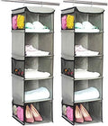 BrilliantJo 5 Shelves Hanging Closet Organizer, 2 Pack Hanging Storage by BrilliantJo