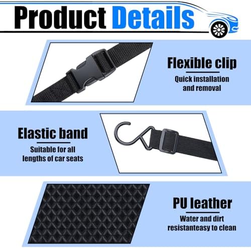 BFXM Car Purse Holder Between Seats, Leather Front Seat Car Organizer - Image 5