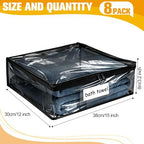 Plastic Storage Bags with Easy-Glide Zipper, Durable Clear Vinyl Zippered - Image 2