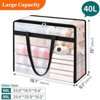 TasticTotes 8 Pack Clear Storage Bags - Image 2
