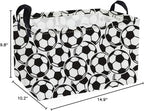 Essme Rectangular Soccer Baskets, Kids Storage Box, Easter Basket - Image 2