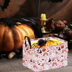 Gost Pattern Halloween Storage Basket Shelf Basket Storage Bin, Nursery Basket - Image 3