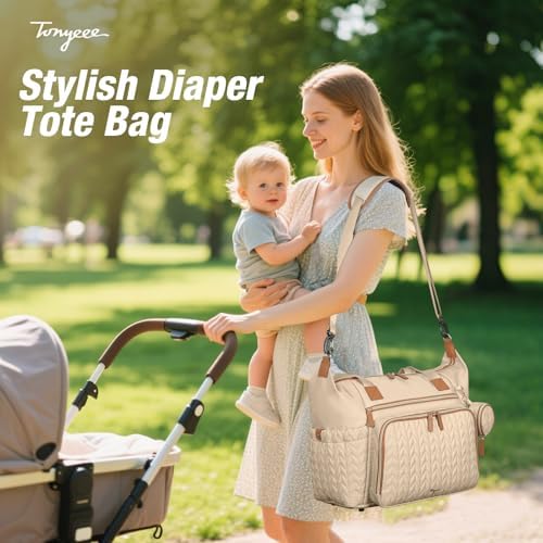 Diaper Bag Tote, Large Baby Hospital Bag - Image 2