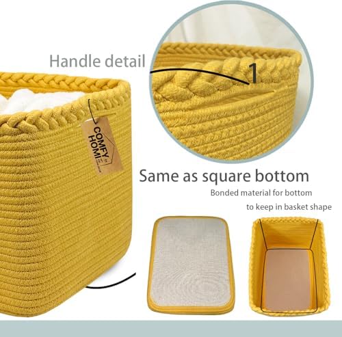 COMFY-HOMI Cotton Rope Woven Basket - Image 5
