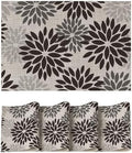 Artoid Mode Floral Vinyl Halloween Placemats Set of 4, Heat Resistant Washable by ArtoidMode