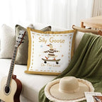 Funny Silly Goose Throw Pillow Covers Playroom Nursery Decor - Image 3