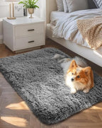 Ophanie 2x4 Small Rug Upgrade Non Slip Throw Bedside Area Rugs, Fluffy Soft by Ophanie