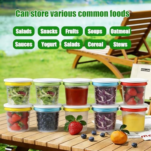 12 Pack 8.8oz Plastic Food Storage Containers - Image 5