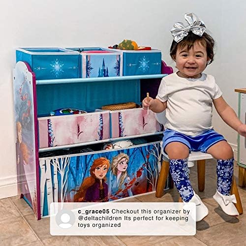Disney Frozen II 6 Bin Design and Store Toy Organizer by Delta Children - Image 5