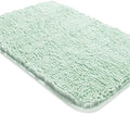 Yeaban Chenille Spa Blue Bathroom Rug 26"x44", Non-Slip Rubber Backing by Yeaban