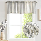 jinchan Linen Stripe Kitchen Valances - Image 3