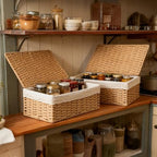 Nonam Rattan Divided Storage Basket - Image 5