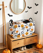 Essme Rectangular Halloween Basket, Ghost Storage Bins Organizer - Image 7