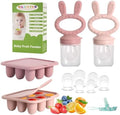 Baby Breastmilk Popsicle Molds & Baby Fruit Feeder, Infant Food Freezer Tray by WAJIAYON