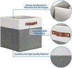 Temary Storage Cubes 12x12 Fabric Cube Storage Bins Foldable Storage Baskets - Image 4