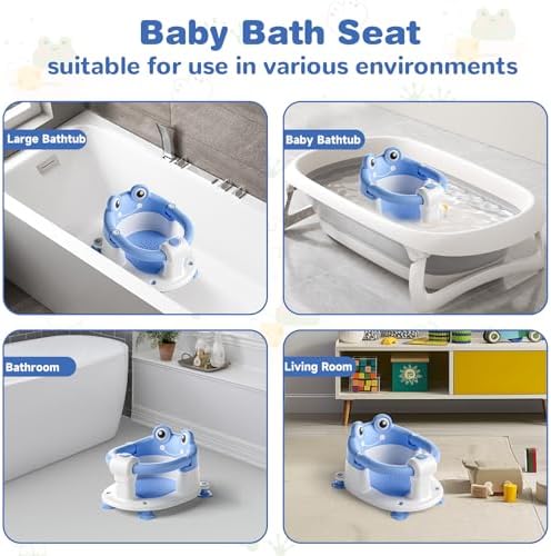 Baby Bath Seat for Babies 6 Months & up Non-Slip Toddler Bath Seats for Sitting - Image 4