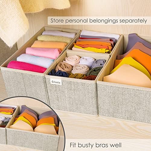 12 Pack Drawer Organizers for Clothing, Foldable Clothes Storage Box Closet - Image 5