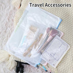 EOOUT 24pcs Mesh Zipper Pouch, Waterproof Zipper Bags, 8 Sizes Plastic Travel - Image 6