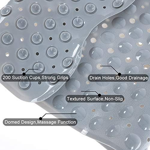 Bathtub Mats for Shower Tub Non-Slip Bath Mat 39 x 16 Inch Extra Long Shower Mat - Image 3