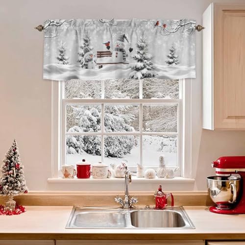 Vandarllin Winter Christmas Valance Curtains - Image 2