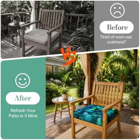 1Pcs Patio Cushion Covers Stretch Outdoor Furniture Protector Slipcovers - Image 5