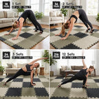 18 Pcs EVA Foam Floor Tiles, Puzzle Exercise Mat Set - Image 3