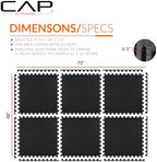 CAP Puzzle Exercise Mats | 1/2” Thick EVA Interlocking Foam Tiles - Image 4